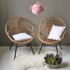 Rattan armchair