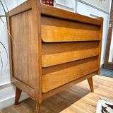 Vintage compass foot chest of drawers