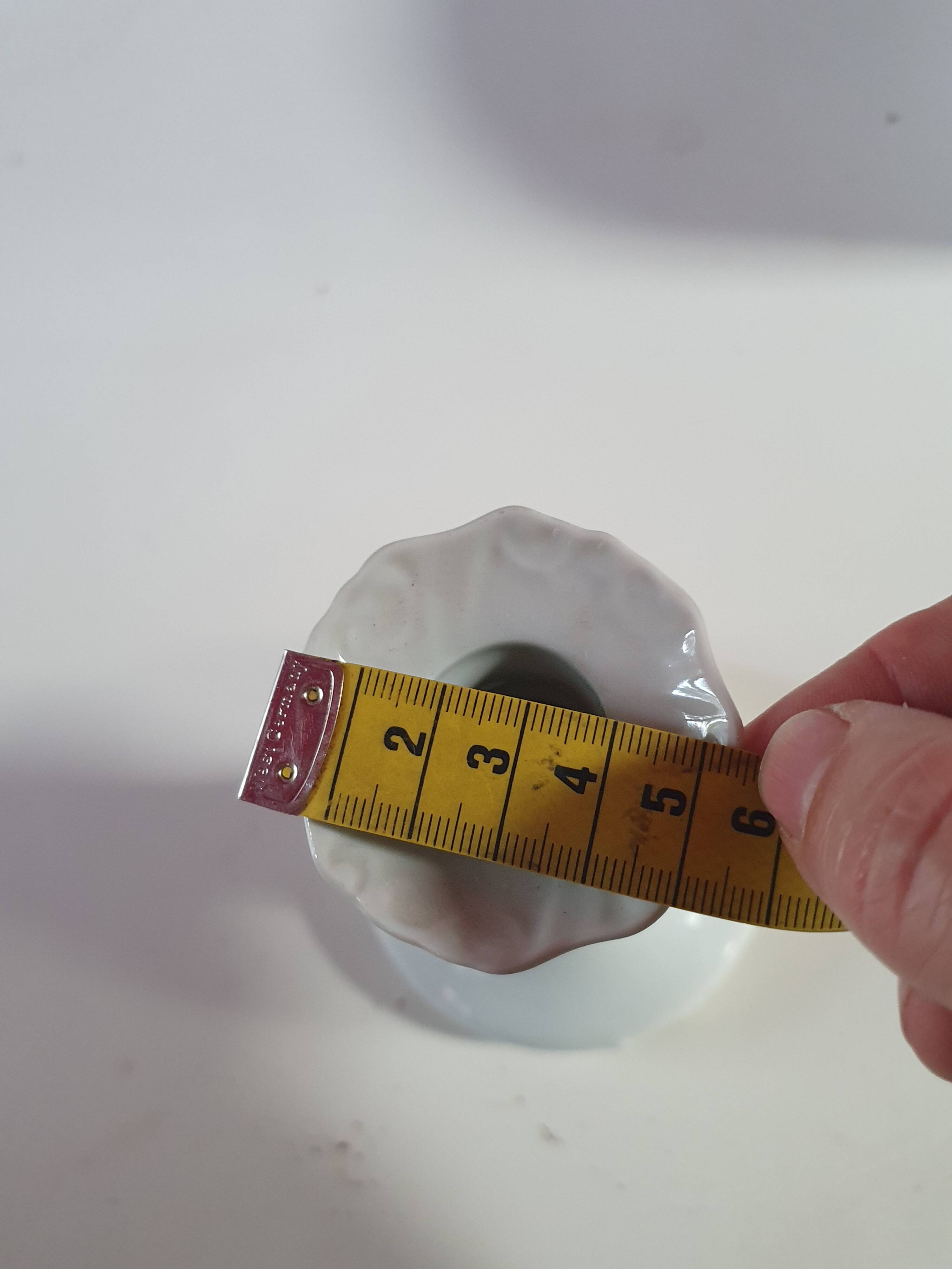 white Limoges porcelain candle holder