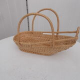 Vintage wicker bottle holder