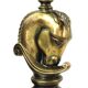 Lusterie Deknudt Vintage Horse Head Table Lamp XL Brass