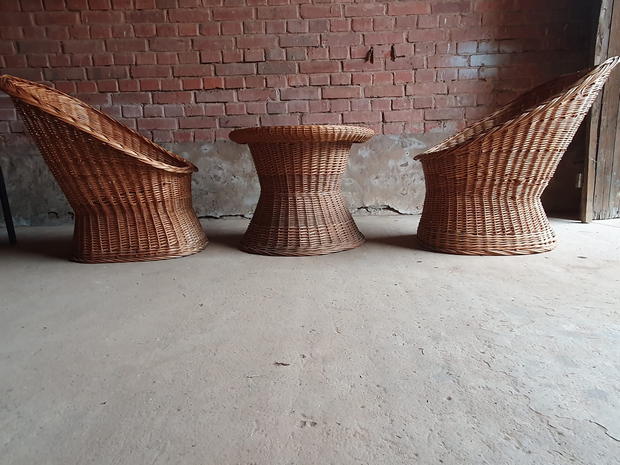 Vintage wicker living room set