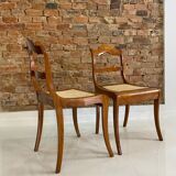 Ensemble de 2 chaises Biedermeier, Autriche, début du 19ème siècle