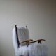 Henning Kjærnulf, armchair reupholstered in long-haired Icelandic sheepskin, 1950