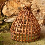 Small rattan pendant, handmade, 17x21cm