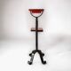 Vintage ashtray on foot in ceramic and wrought iron