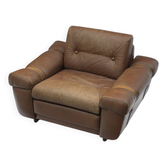 Leather armchair Brazil, 1960s