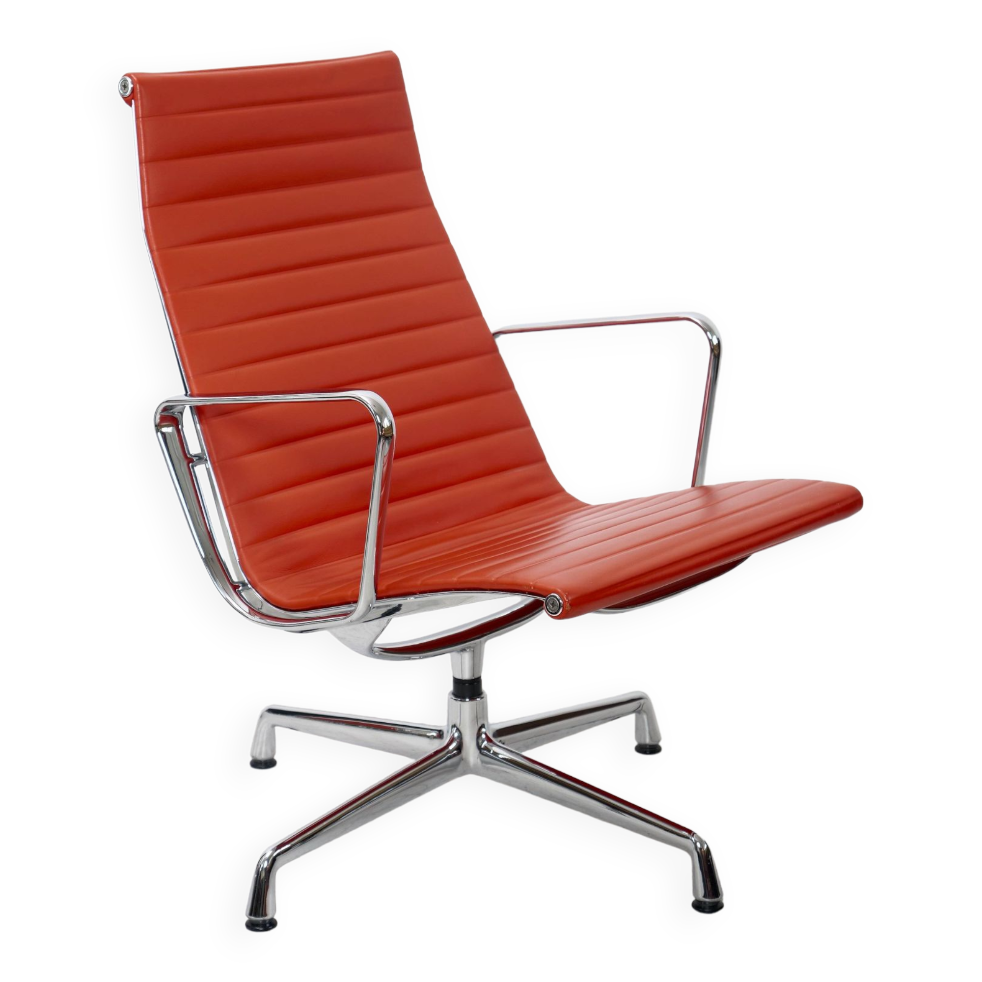 Eames Lounge chair EA116 red leather