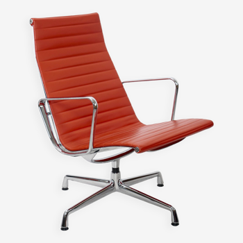 Eames Lounge chair EA116 cuir rouge