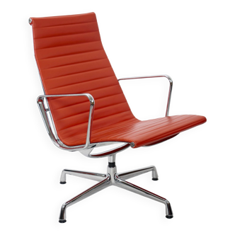 Eames Lounge chair EA116 cuir rouge