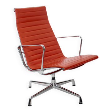 Eames Lounge chair EA116 red leather