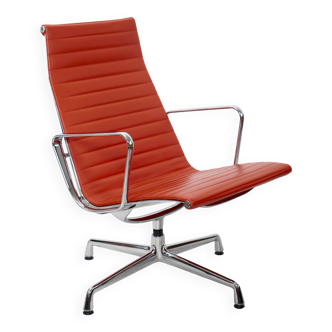 Eames Lounge chair EA116 red leather