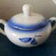 Flower decorated earthenware coffee service