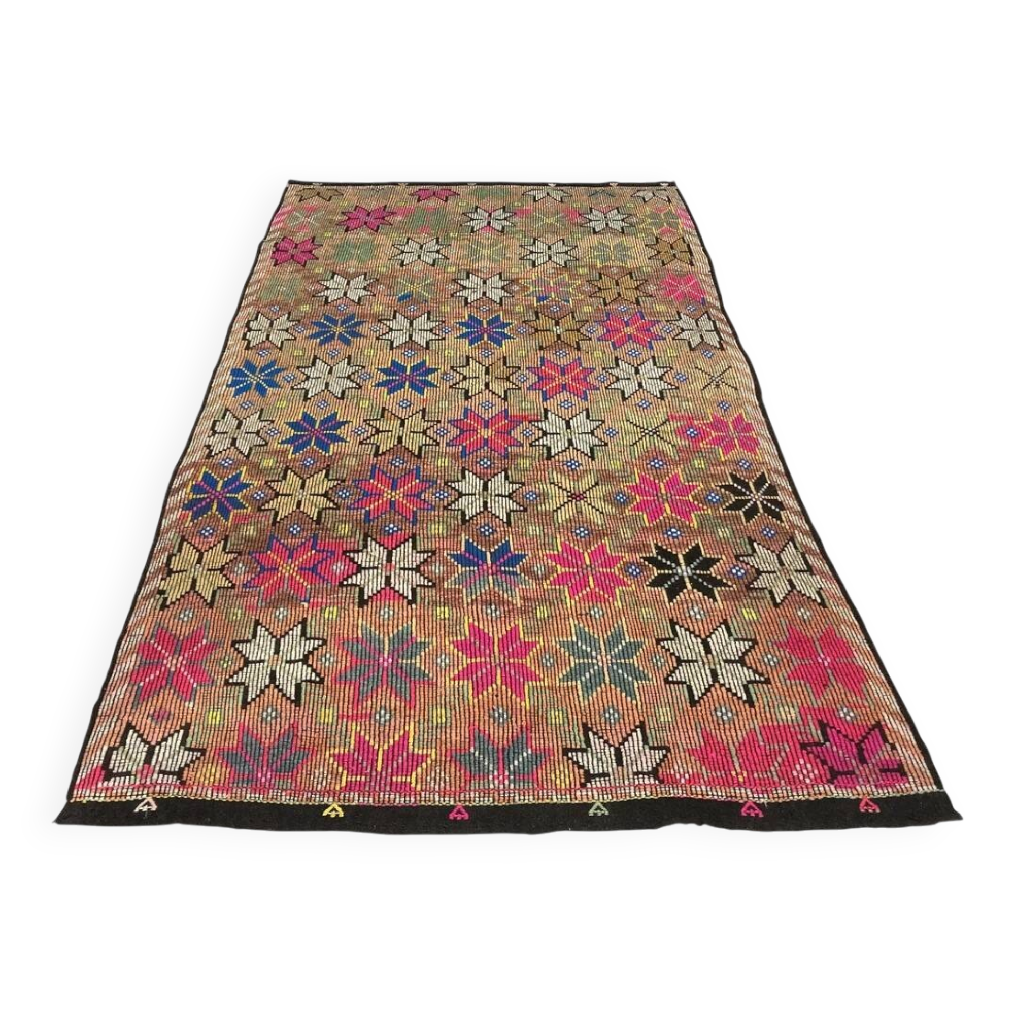 Oushak Decorative Wool Kilim Rug