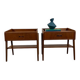 Paire de tables de chevet en teck danois, années 1960