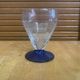Set of 23 Stemmed Glasses Transparent Glass + Cobalt Blue Stems Vintage