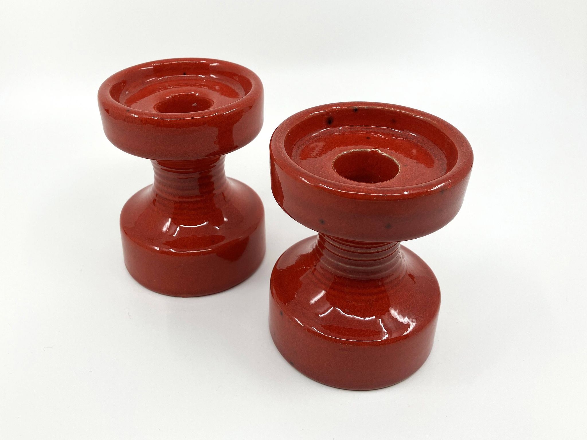 2 Steuler ceramic candle holders • Design Cari Zalloni • Circa 60-70