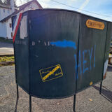 Public edicule made in sets for a former theater of Franche Comté