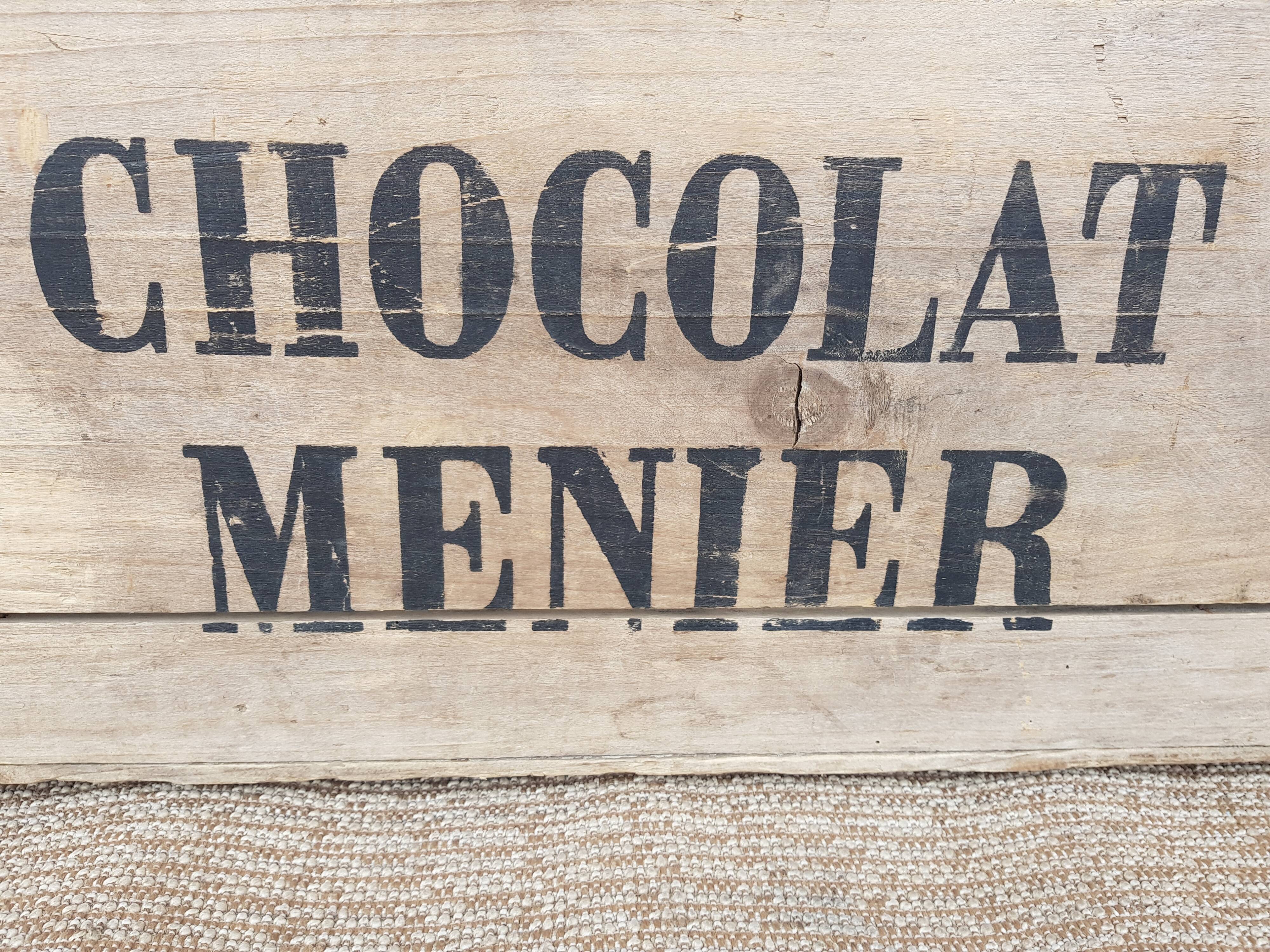 Old advertising box "Chocolate Menier"
