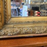 Napoleon III Mirror in Gilded Stucco Wood - 92 Cm