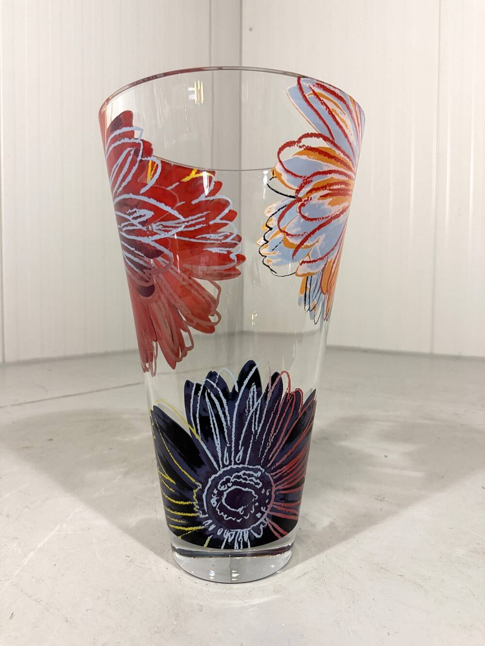 Andy Warhol glass vase Daisies for Rosenthal Germany 1980’s