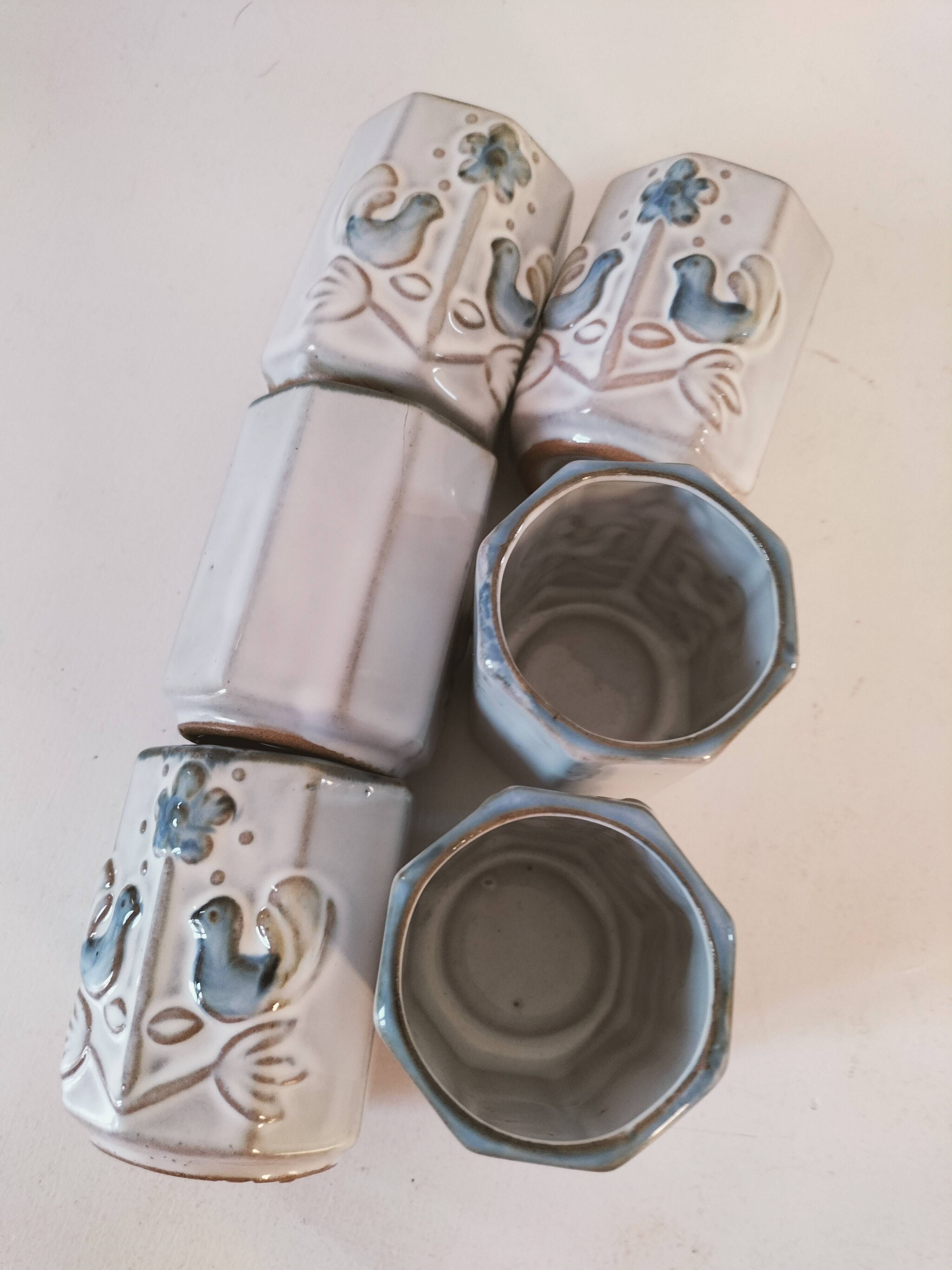 Set of 6 small vintage ceramic cups - Hygge & Lagom spirit