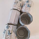 Set of 6 small vintage ceramic cups - Hygge & Lagom spirit