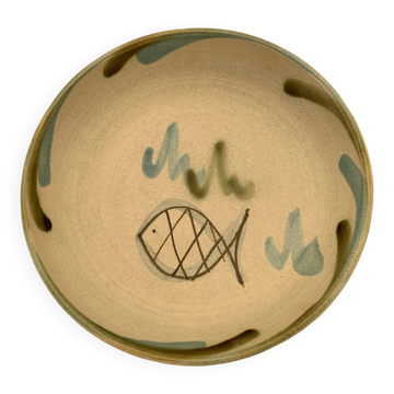 Plate Vallauris signed