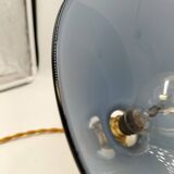 Blue opaline cone pendant light
