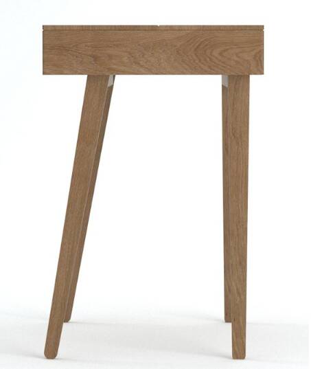 Console minimaliste en chêne avec tiroir