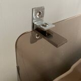M. Dumas plexiglass and chrome shelf locker
