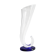 Crystal vase in the shape of horn of plenty, signed lVV