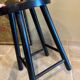 Black wooden stool