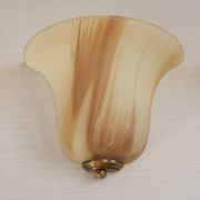 Vintage Pair Marinha Grande Swirl Art Glass Wall Sconces Made in Portugal