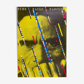 Affiche polonaise Pier Paolo Pasolini Affabulazione 1984
