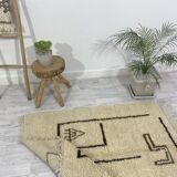 Handmade wool Berber rug 200 X 100 CM