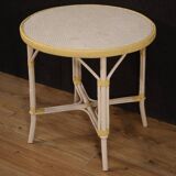 Table basse de jardin en osier, années 80
