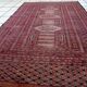 Handmade vintage Uzbek Bukhara rug 95cm x 157cm, 1950s