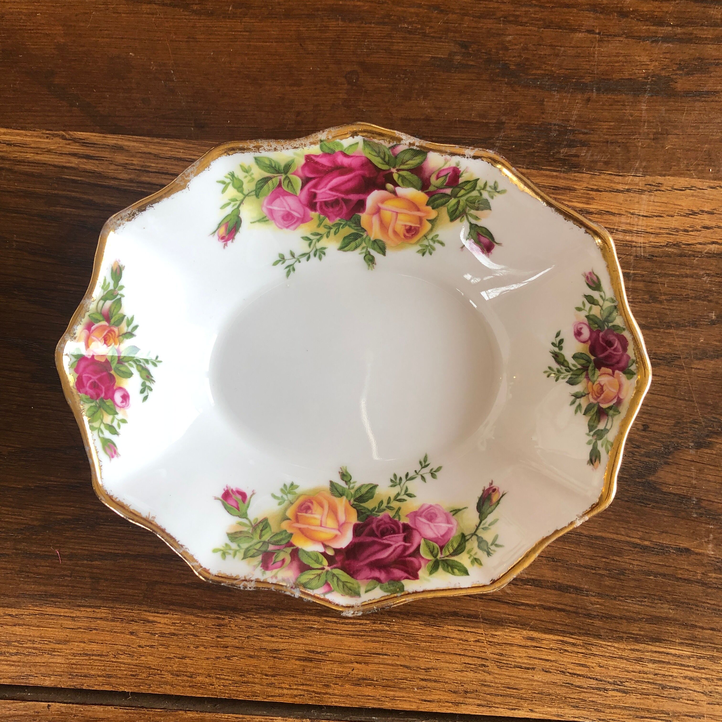 Floral porcelain cup