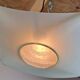 Vibea Quadra Ceiling Lamp in Ice Glass and Brass, 1970s