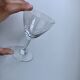 Lot 6 crystal wine glasses engraved 50s