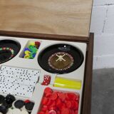 Unique table de chevet jeux 1960 15 jeux complets pieds compas 1960