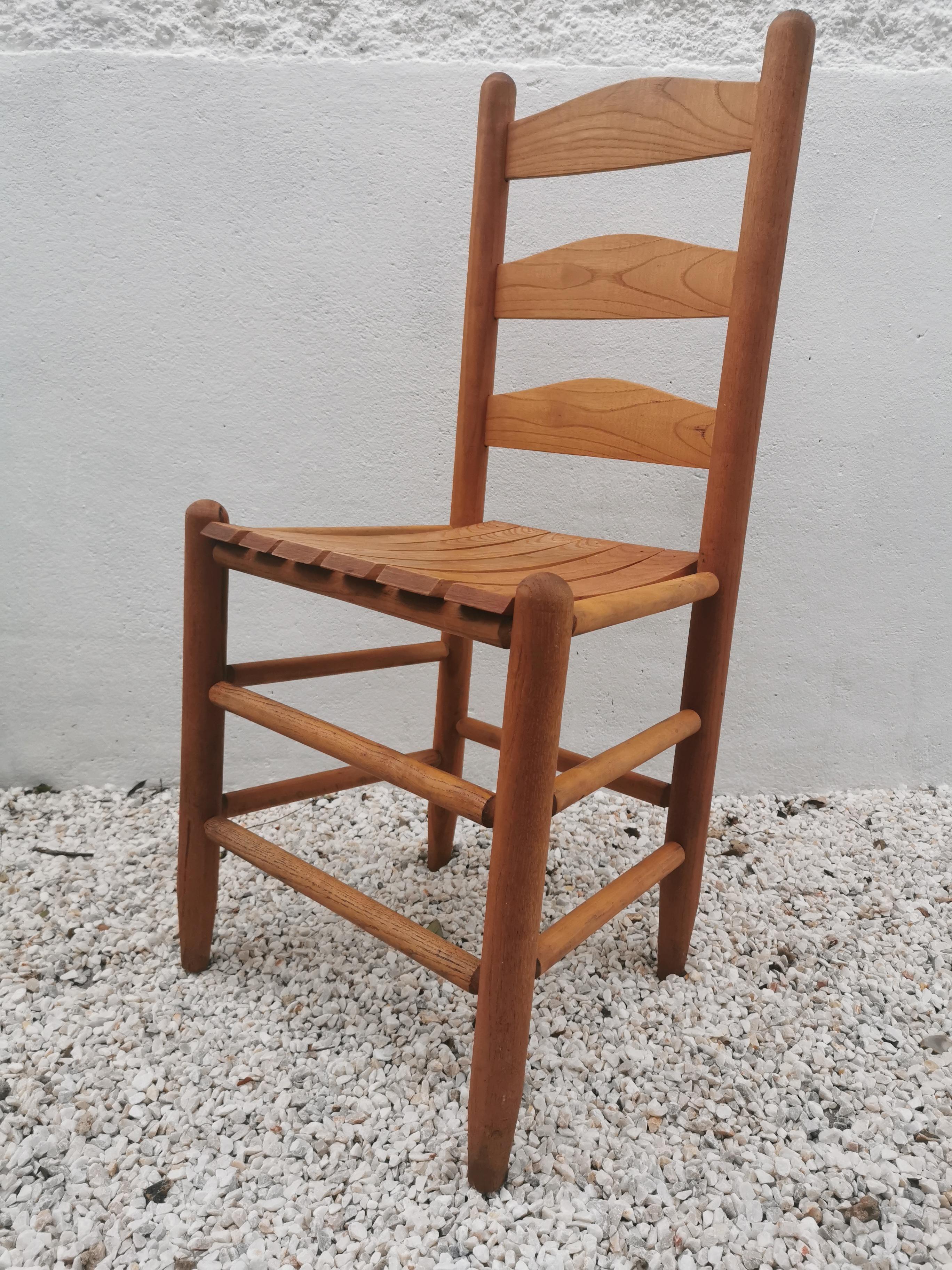 Mid-century pine chair