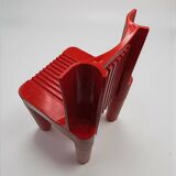 Vintage Red Kartell Child Chair by Sapper & Zanuso, Playful 1960s Italian D