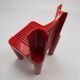 Chaise enfant rouge vintage Kartell par Sapper & Zanuso, style italien ludique des années 1960.