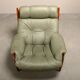 Lounge Chair in the manner Sergio Rodrigues and Jean Gillon, Oak / Leather