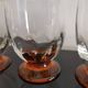 10 Art-Deco red wine glasses blown 1930