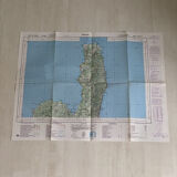 Map Bastia Cap Corse 1981