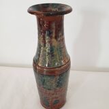 Ceramic vase Signed Dacier / Faque - Height 26.5cm
