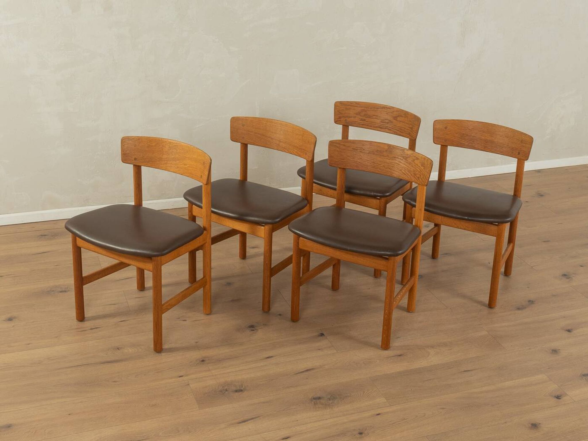 3236 møgensen dining chairs, børge mogensen, fredericia møbelfabrik